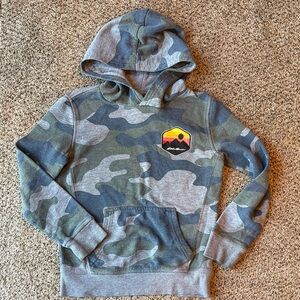 Eddie Bauer | Kids Camo Hoodie with Mountain Patch